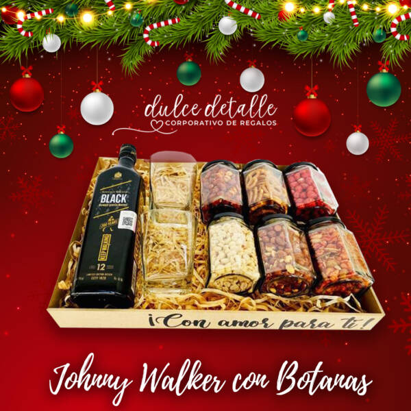 Johnnie Walker con Botanas Navidad